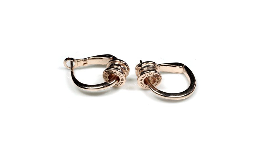 BVLGARI Обеци с розова позлата